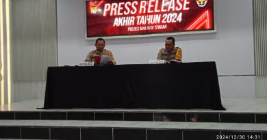 Polres Mateng Gelar Press Release Sejumlah Kasus Sepanjang 2024