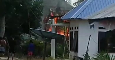 Sebuah Rumah Di Kire Mateng, Hangus Dilalap Sijago Merah